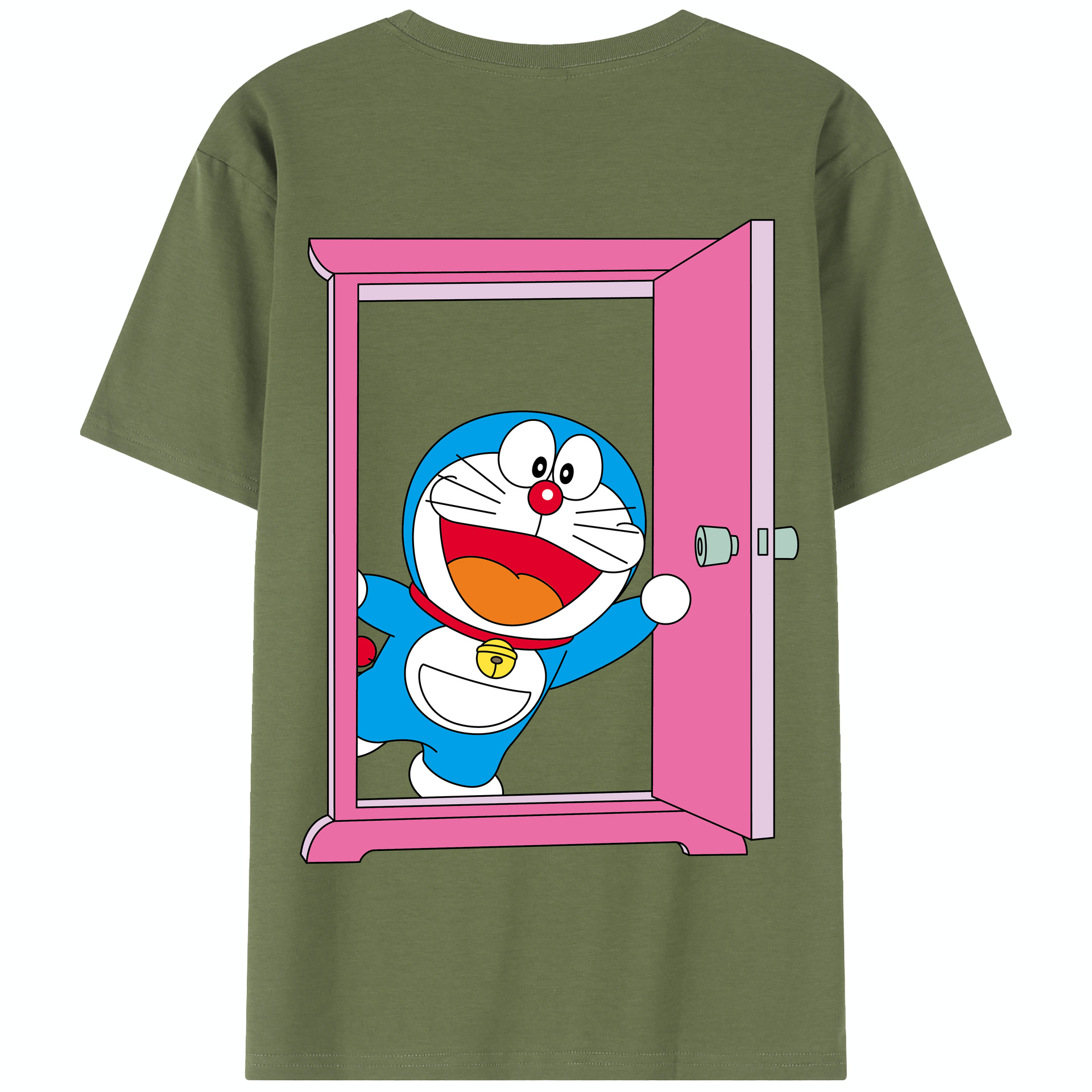 （画像用） ドラえもん Doraemon 綿100％半袖Tシャツ（背面プリント）